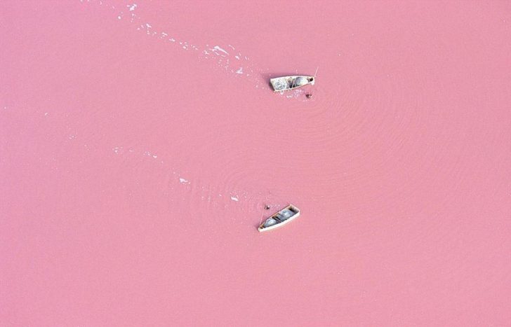 Lac retba au Sénégal