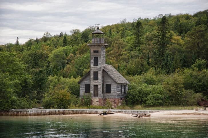 Grand Island East Channel Lighthouse at Pictured Rocks National Lakeshore