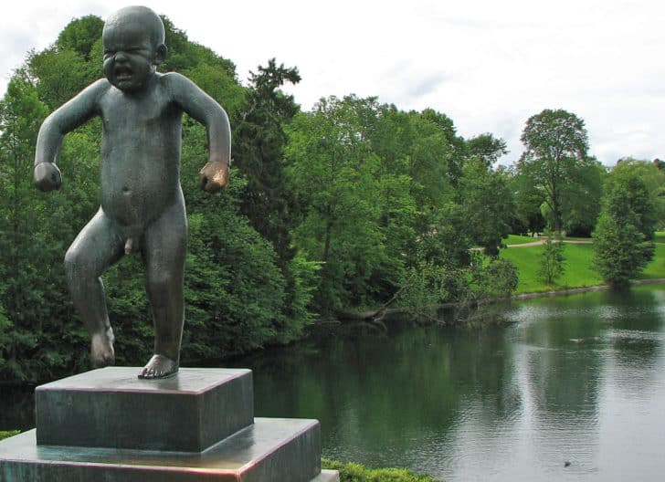 Statue du garçon en colère, parc de Vigeland