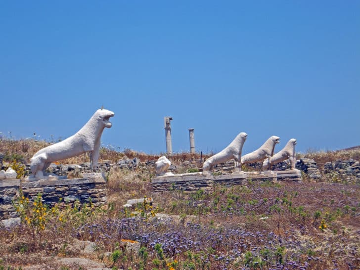 Le site de Délos en Grèce
