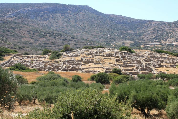 Le site de Gournia en Grèce