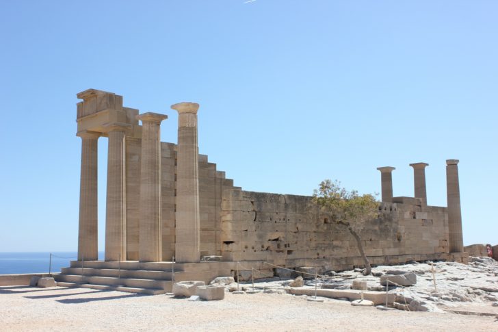Le site de Lindos en Grèce