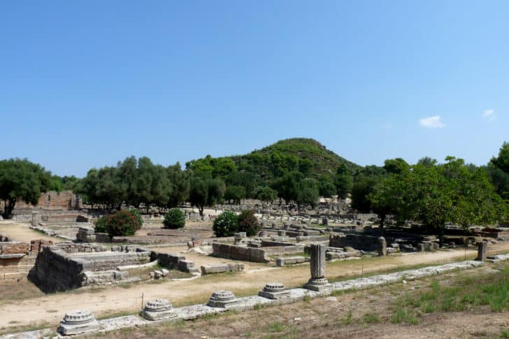 Le site d'Olympie en Grèce