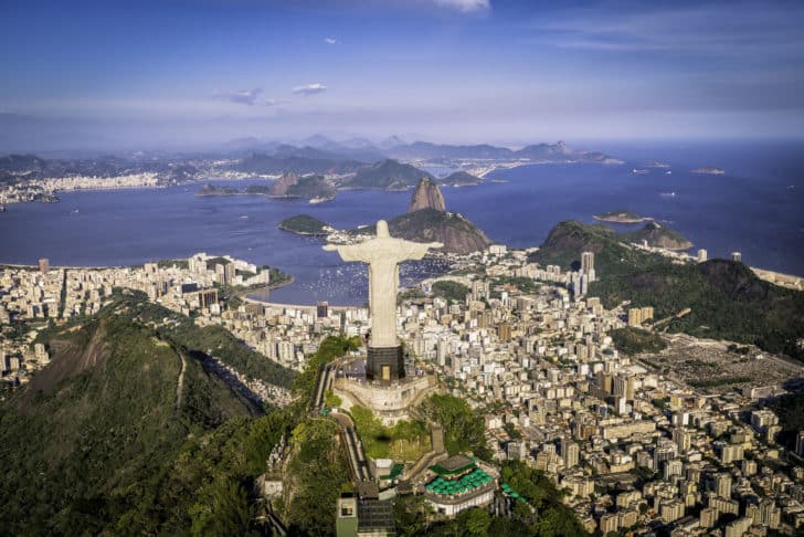 La Baie de Guanabara au Brésil