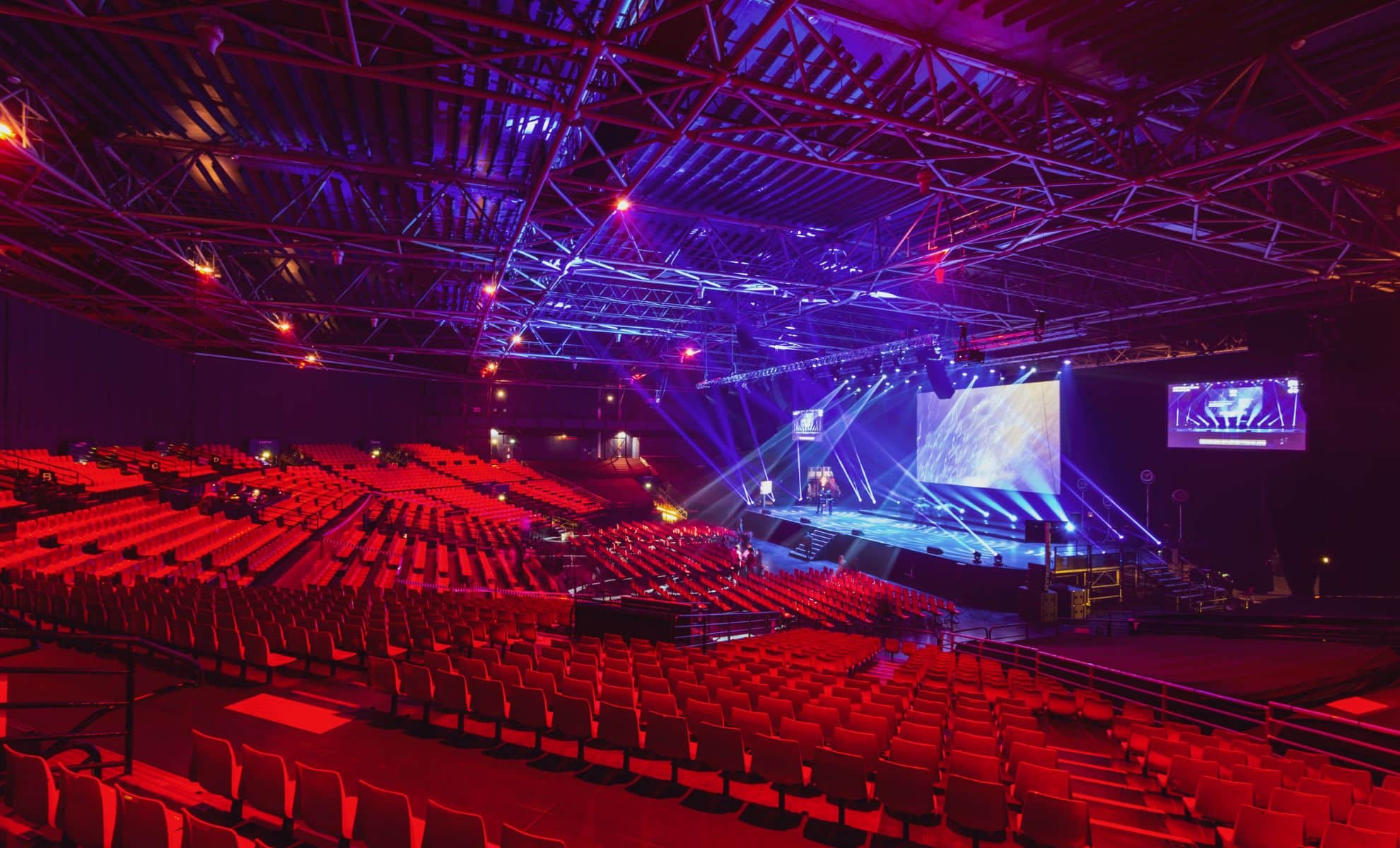 La salle vide du Zénith de Paris