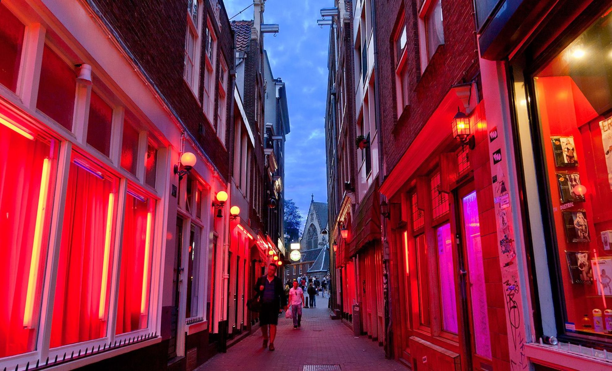 Le quartier rouge à Wallen, Amsterdam
