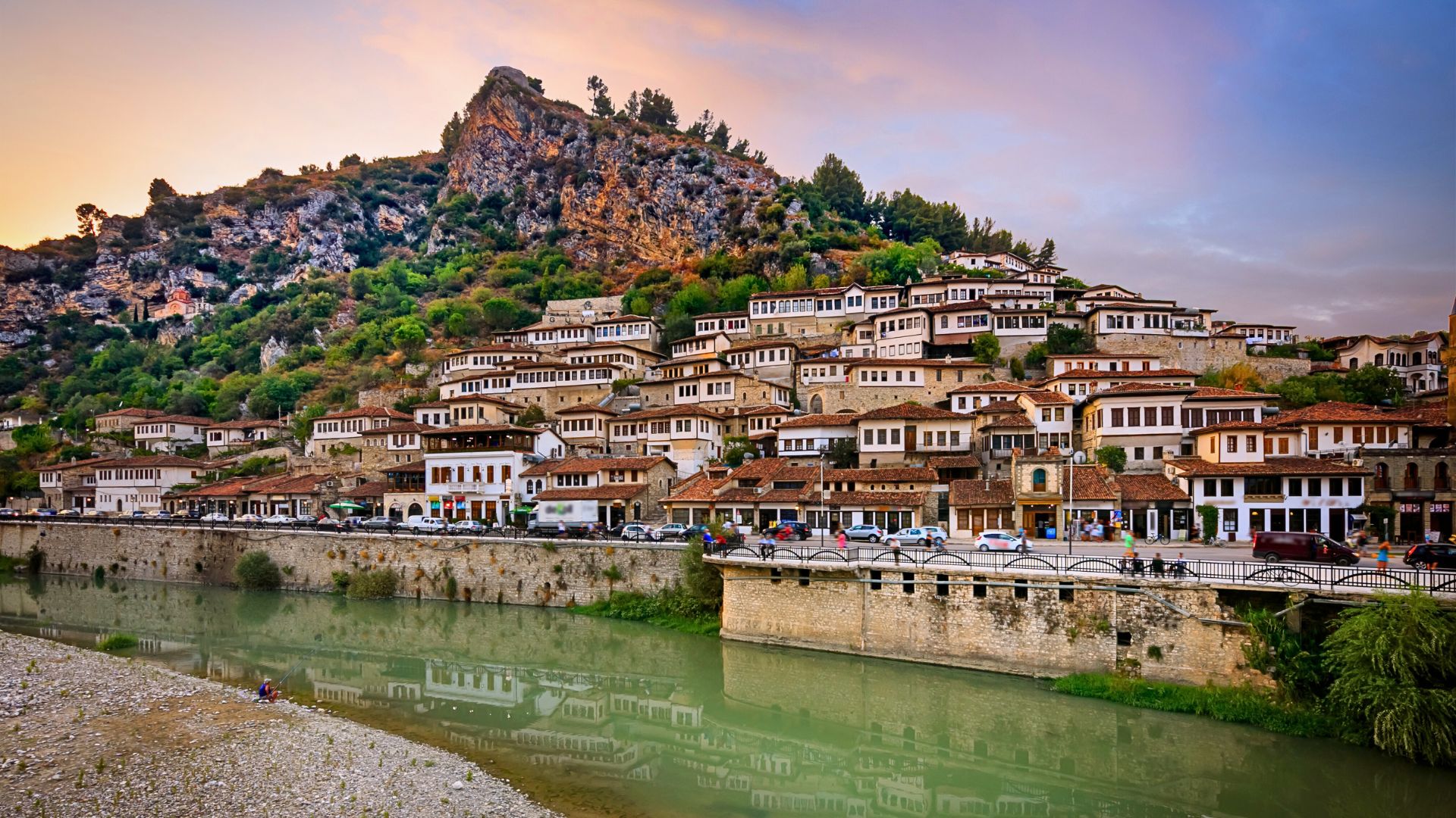 La ville de Berat , Albanie