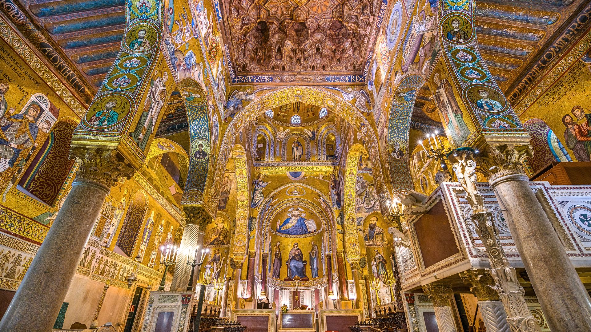 Le palais des Normands et sa chapelle palatine, Palerme, Italie