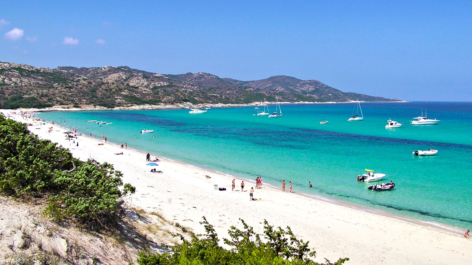 La plage de la Saleccia , Corse, France