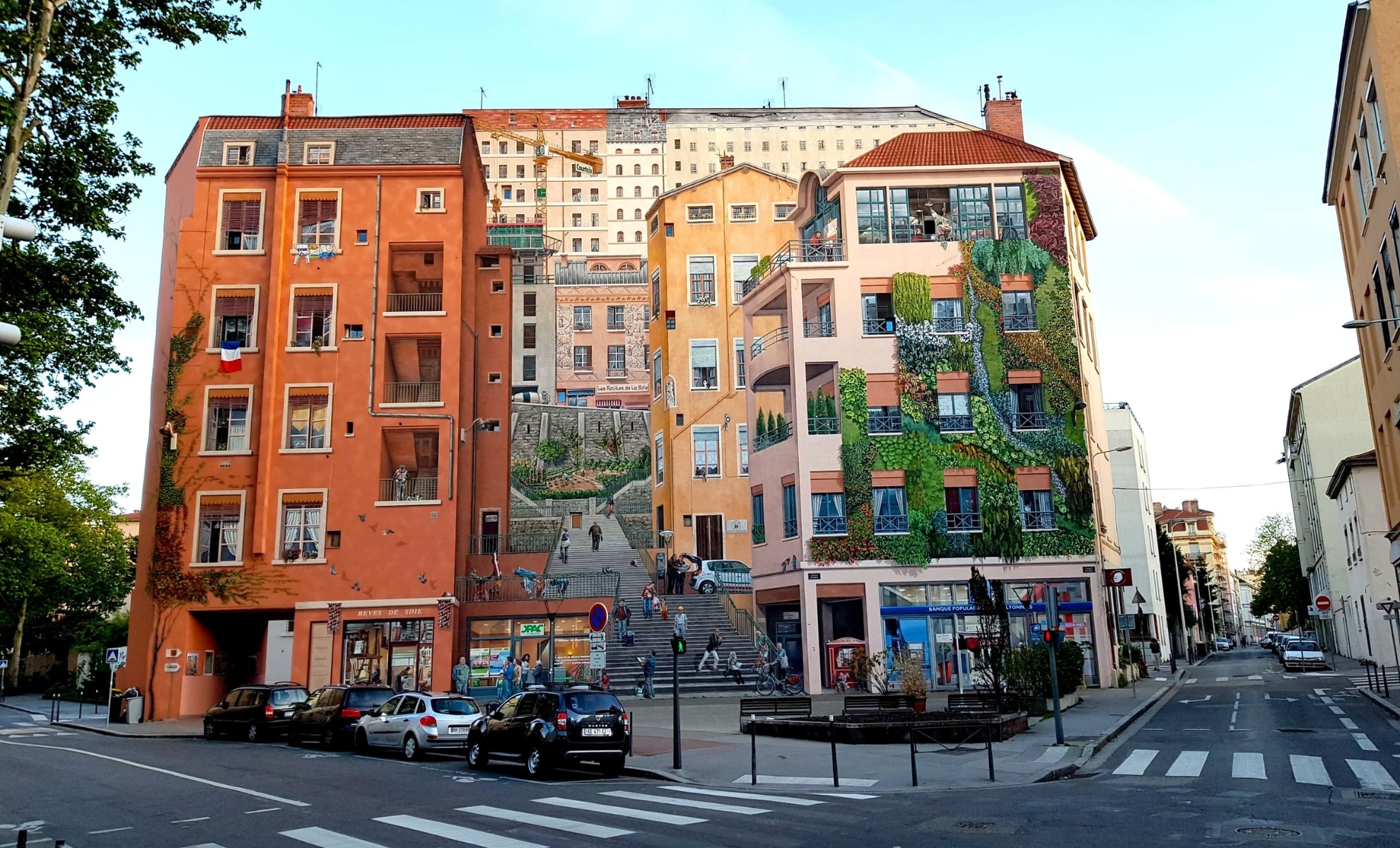 Le mur des Canuts, Lyon en France