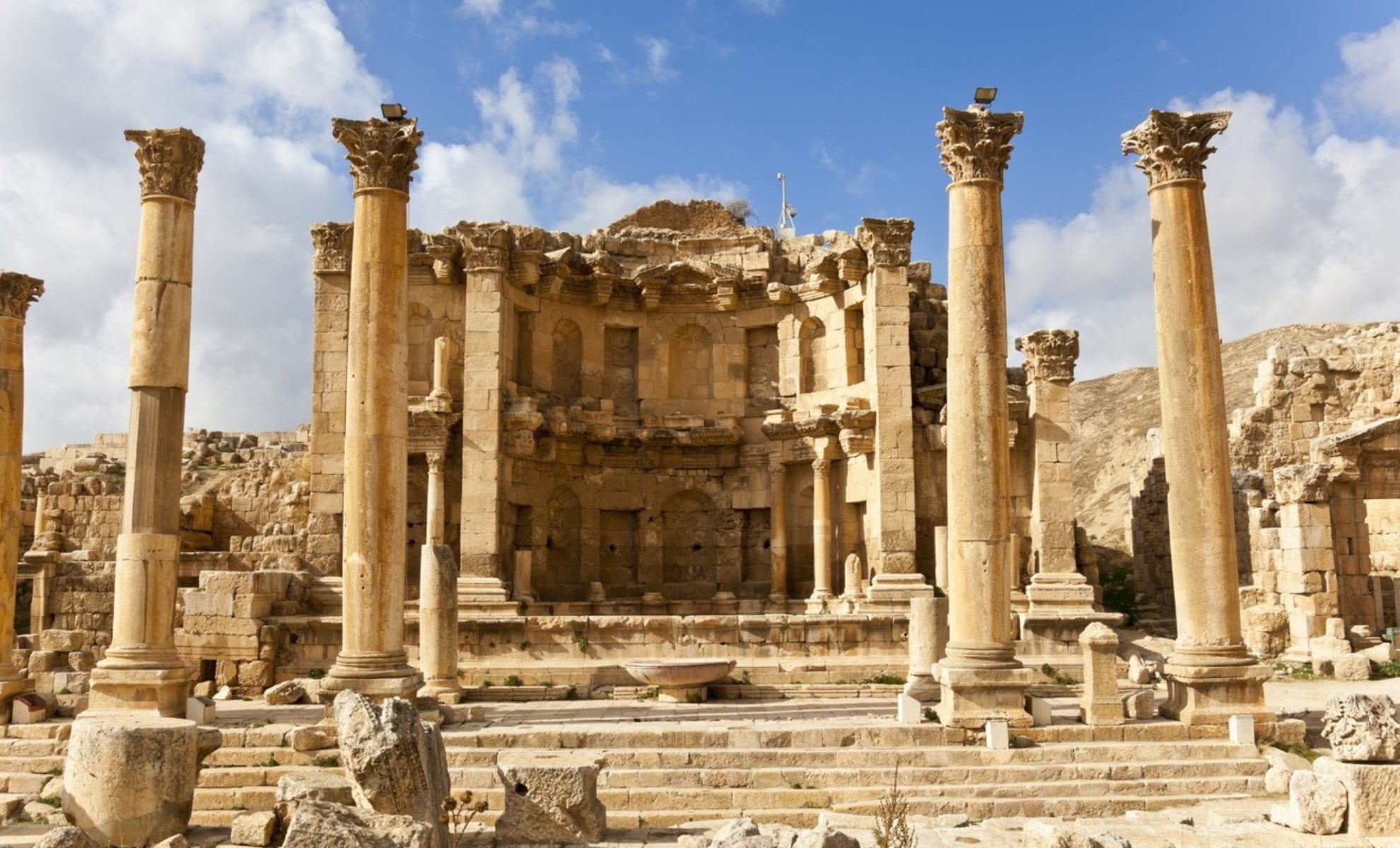 Le temple d'Artémis, Jerash en Jordanie