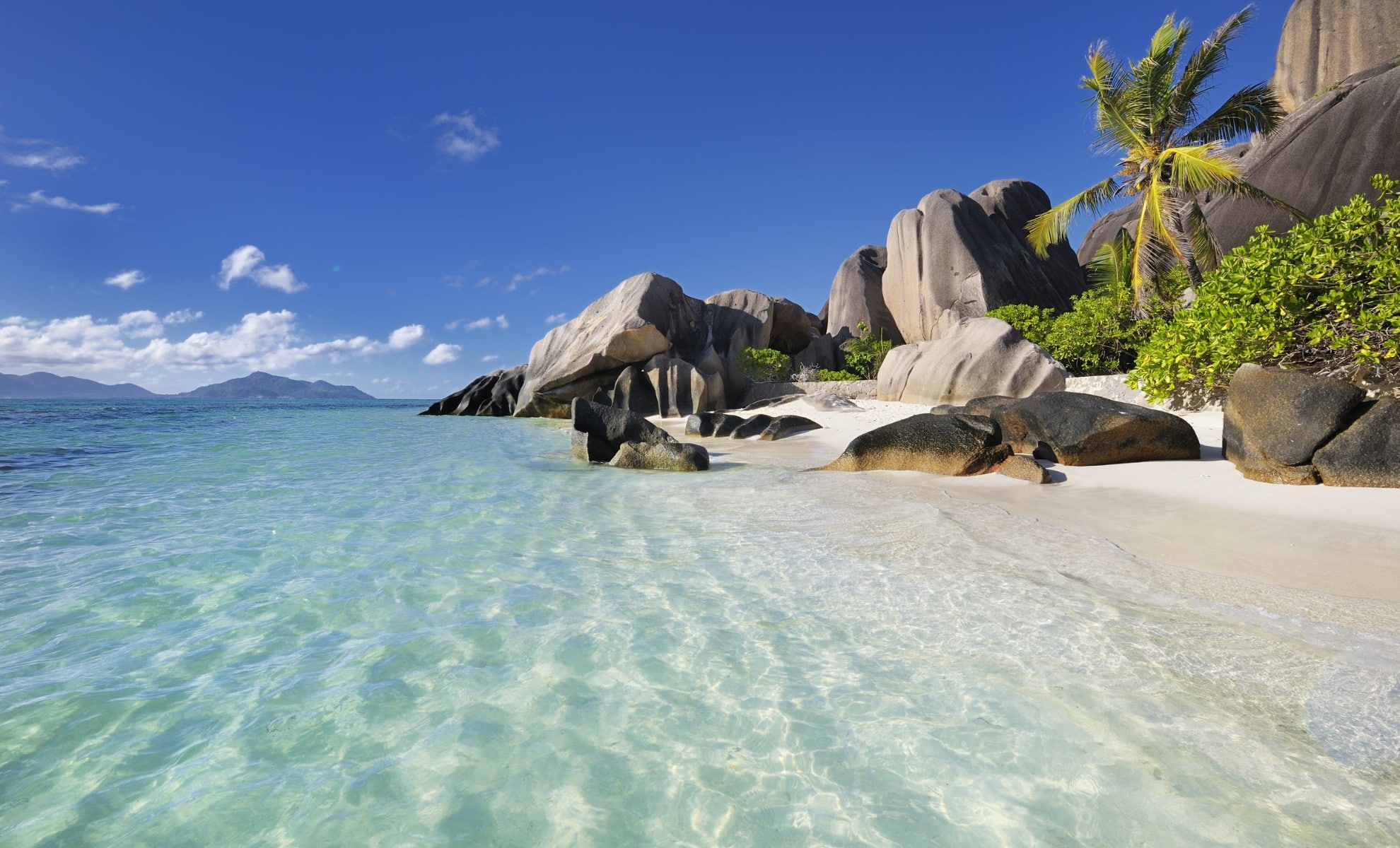 Plage d'Anse Source d'Argent aux Sychelles
