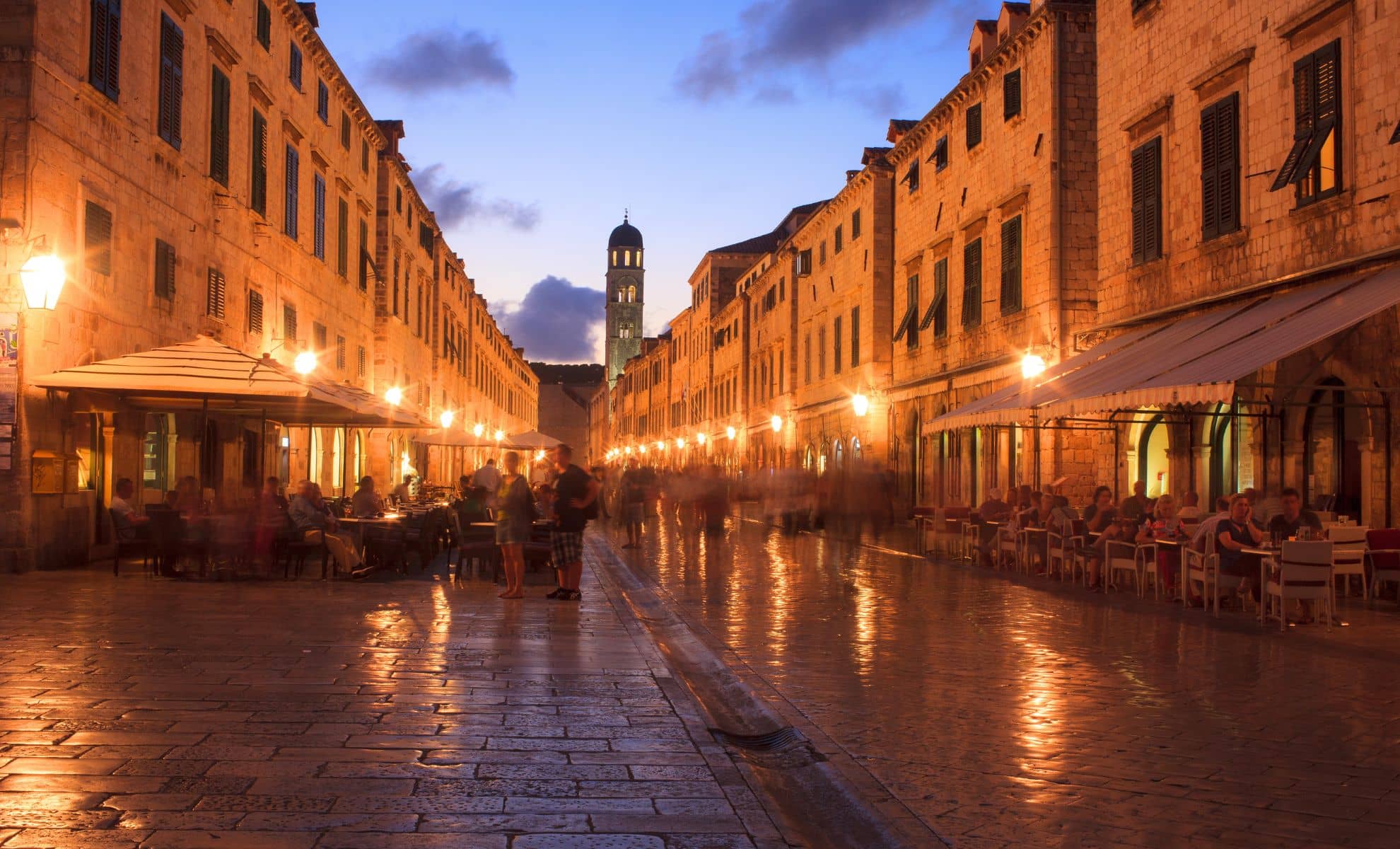 Rue Stradun , Dubrovnik, Croatie