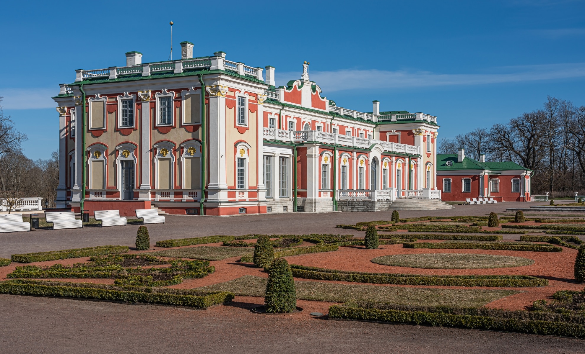 Le château de kadriorg, Talinn, Estonie